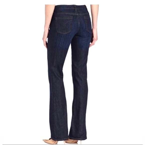 Calvin Klein Jeans Denim - Calvin Klein shape wear dark blue boot cut jeans size 10